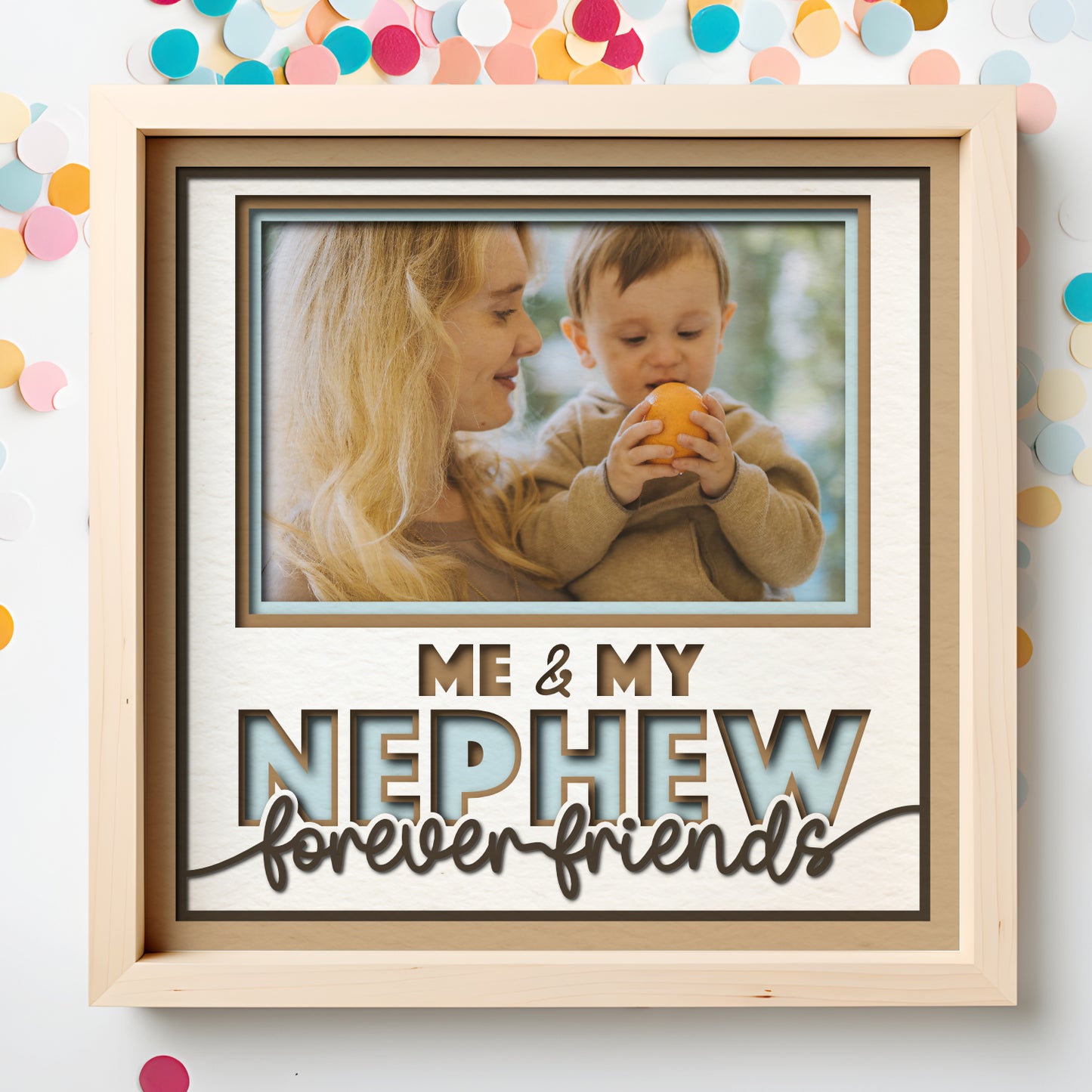 Me and My Nephew(s) Picture Frame Layered Shadow Box Project