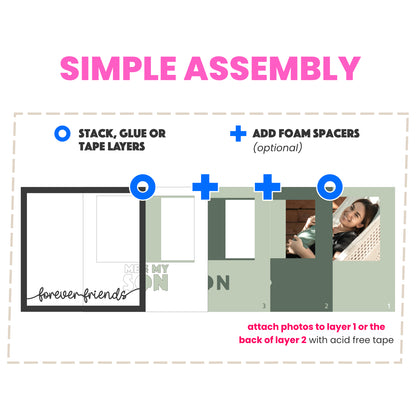 Me and My Son(s) Layered SVG Picture Frame Project