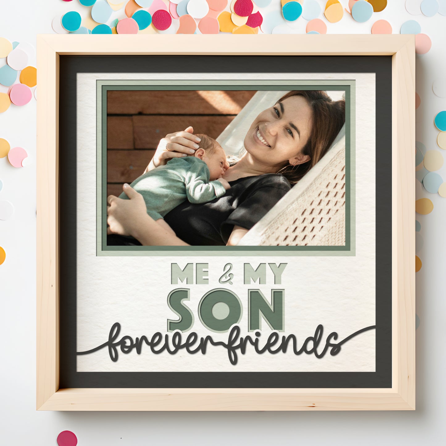 Me and My Son(s) Layered SVG Picture Frame Project