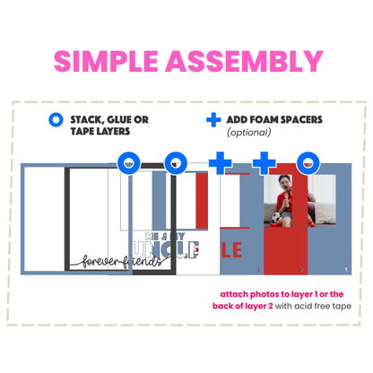 Me and My Uncle Picture Frame Shadow Box Project
