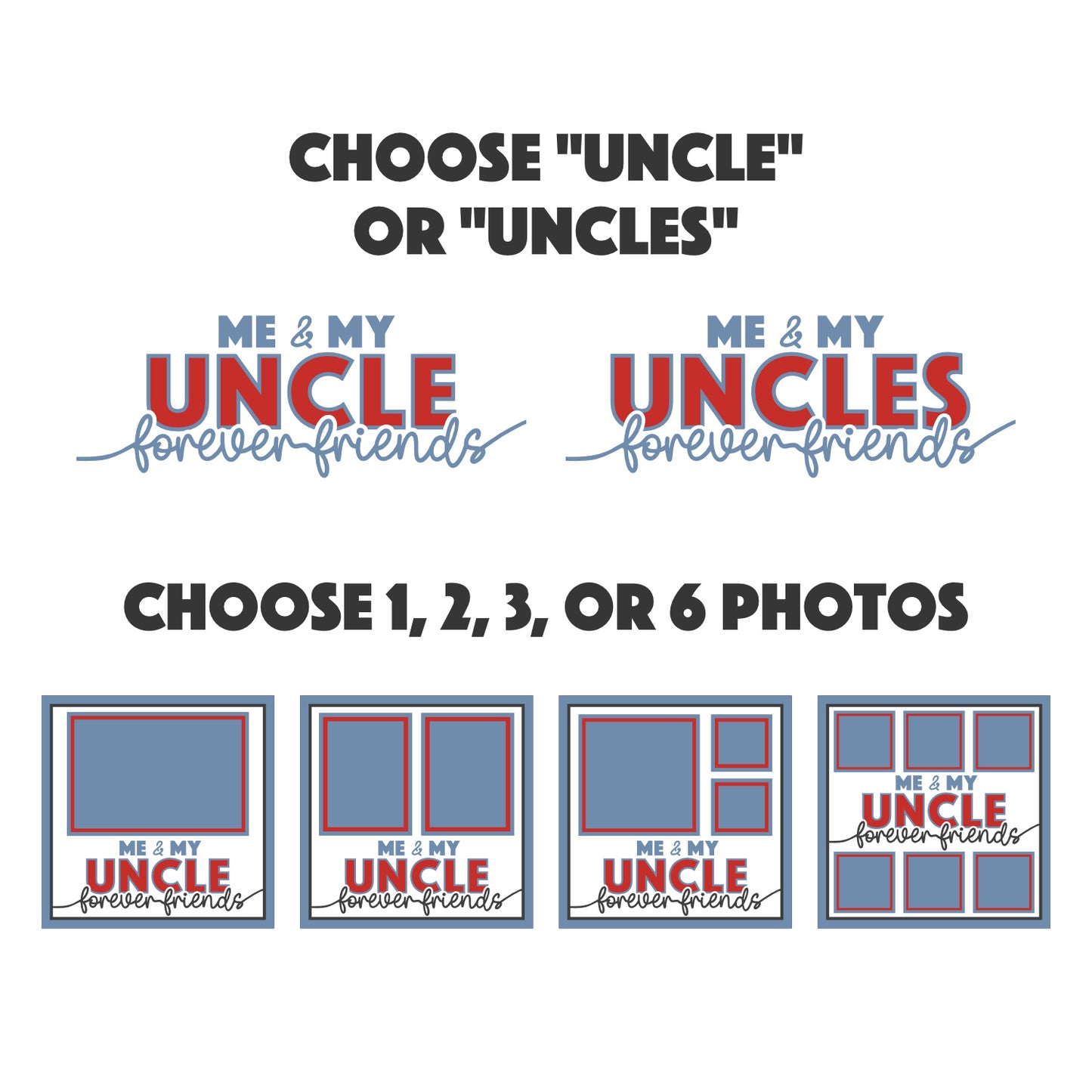 Me and My Uncle Picture Frame Shadow Box Project