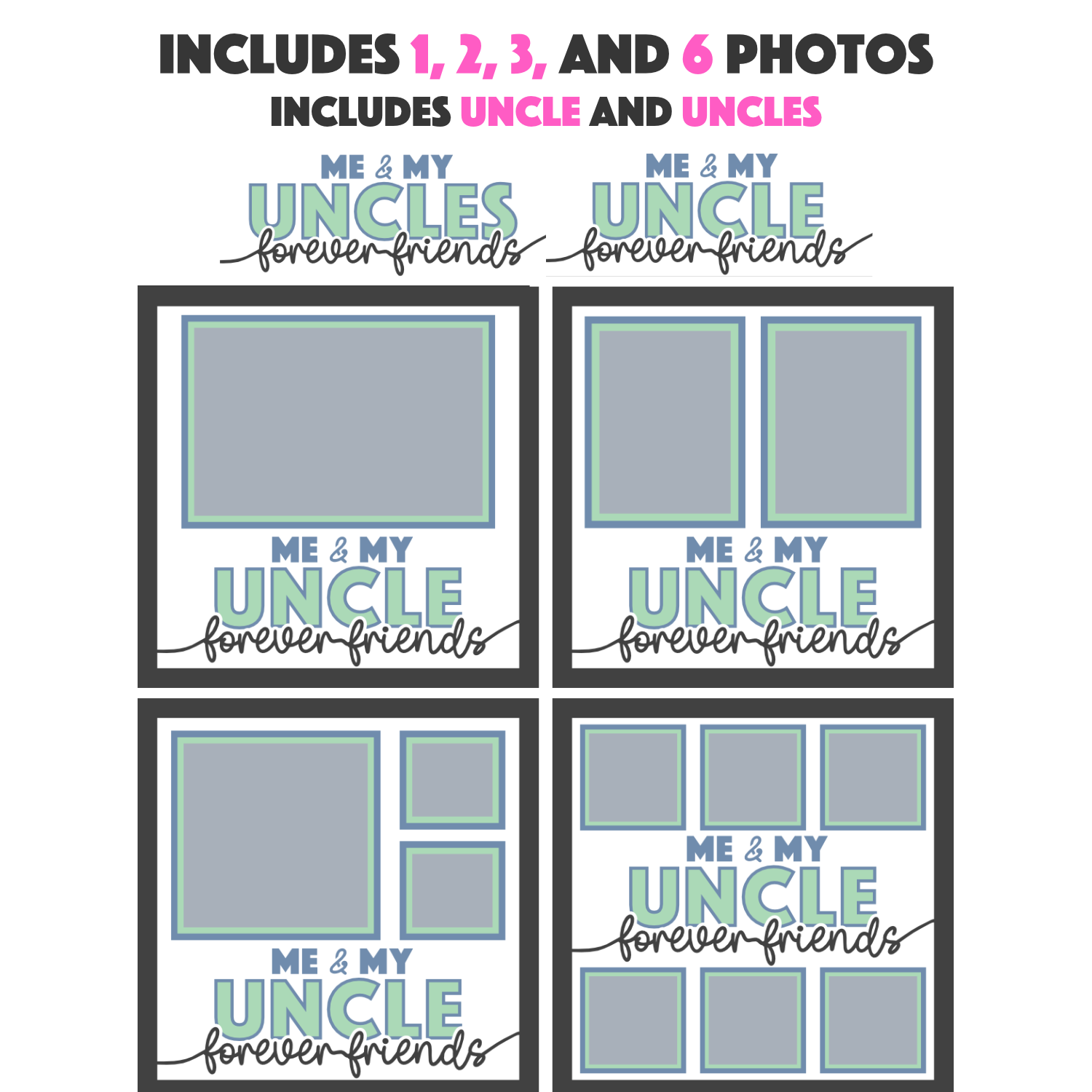 Me and My Uncle Picture Frame Shadow Box Project