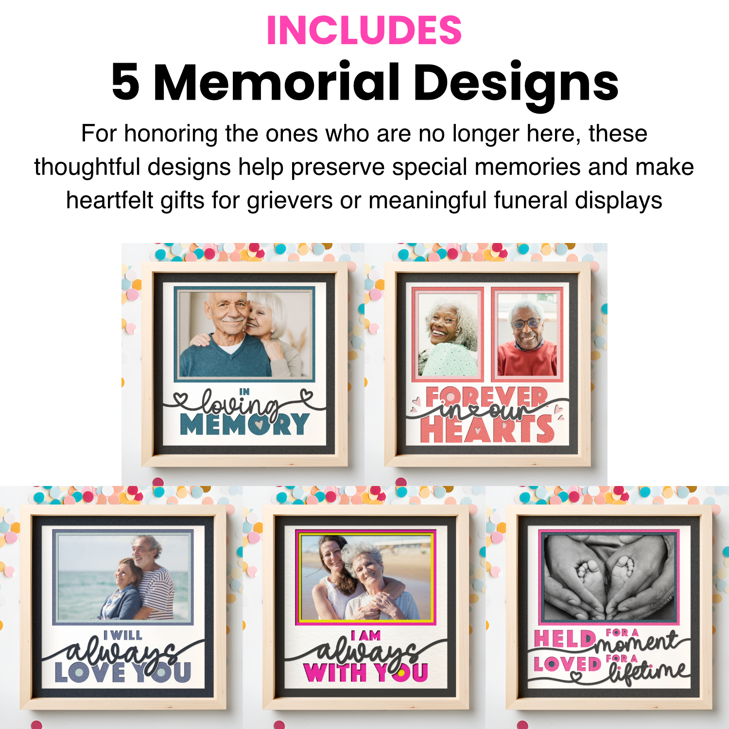 Crafting Keepsakes Starter Bundle | 35 Picture Frame Designs for Cutting Machines and Lasers
