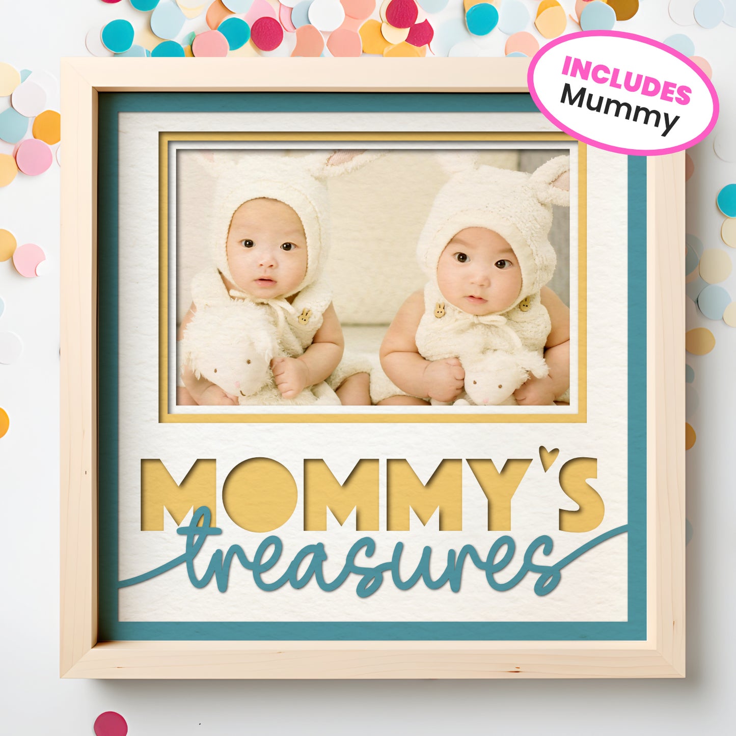 Mommy's Treasure(s) Picture Frame Shadow Box Project (includes Mummy)