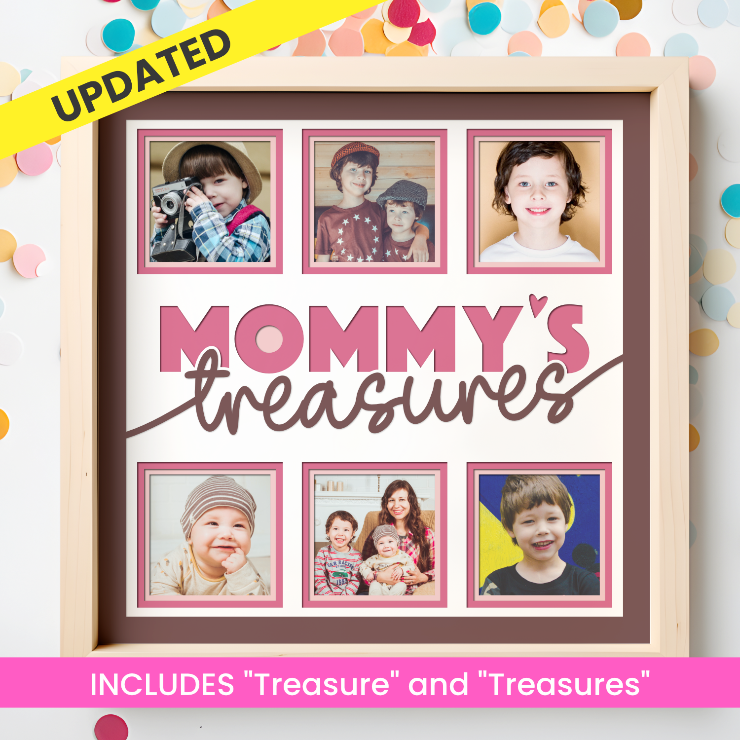 Mommy's Treasure(s) Picture Frame Shadow Box Project
