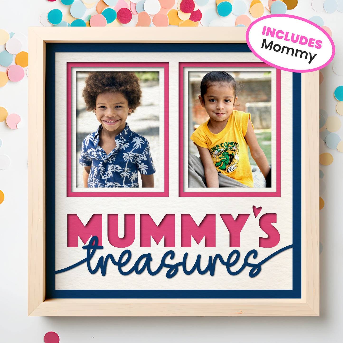 Mommy's Treasure(s) Picture Frame Shadow Box Project (includes Mummy)