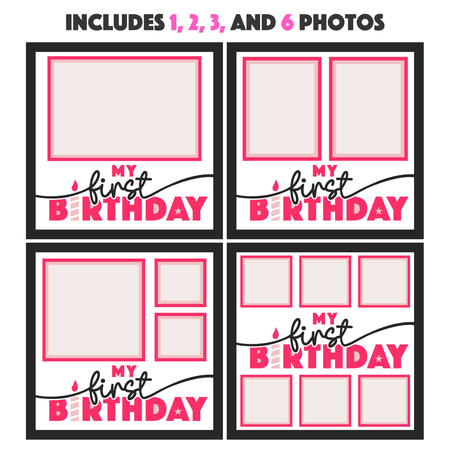 My First Birthday Picture Frame Shadow Box Project