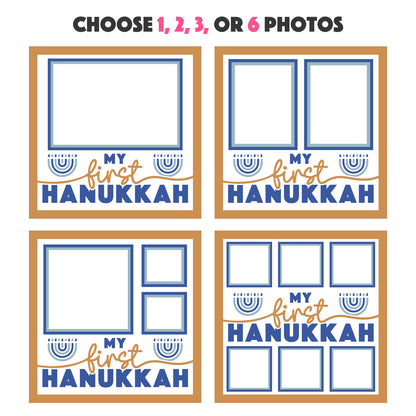 My First Hanukkah Picture Frame Layered Shadow Box Project