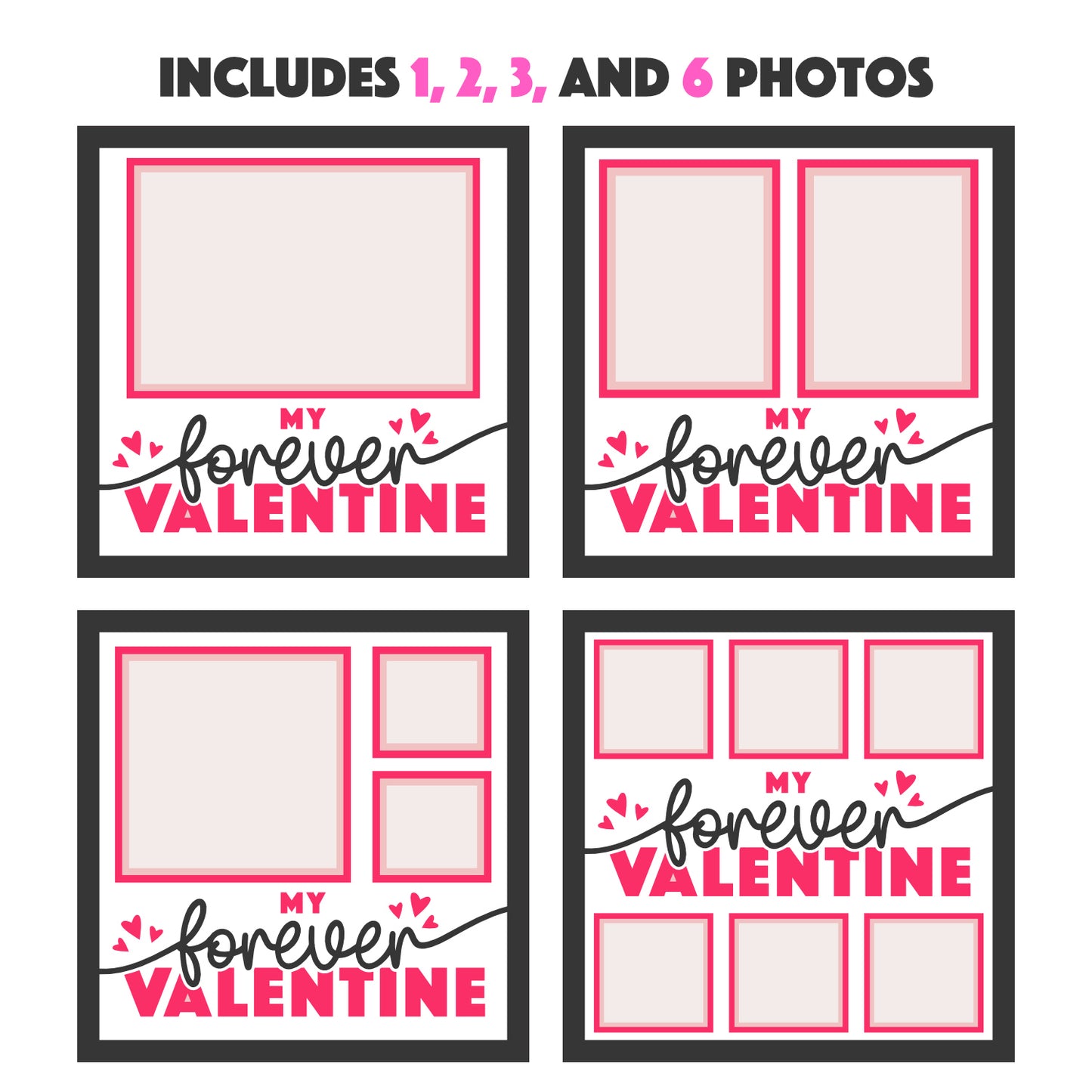 My Forever Valentine Couple Picture Frame Layered Shadow Box Project