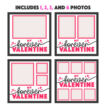 My Forever Valentine Couple Picture Frame Layered Shadow Box Project