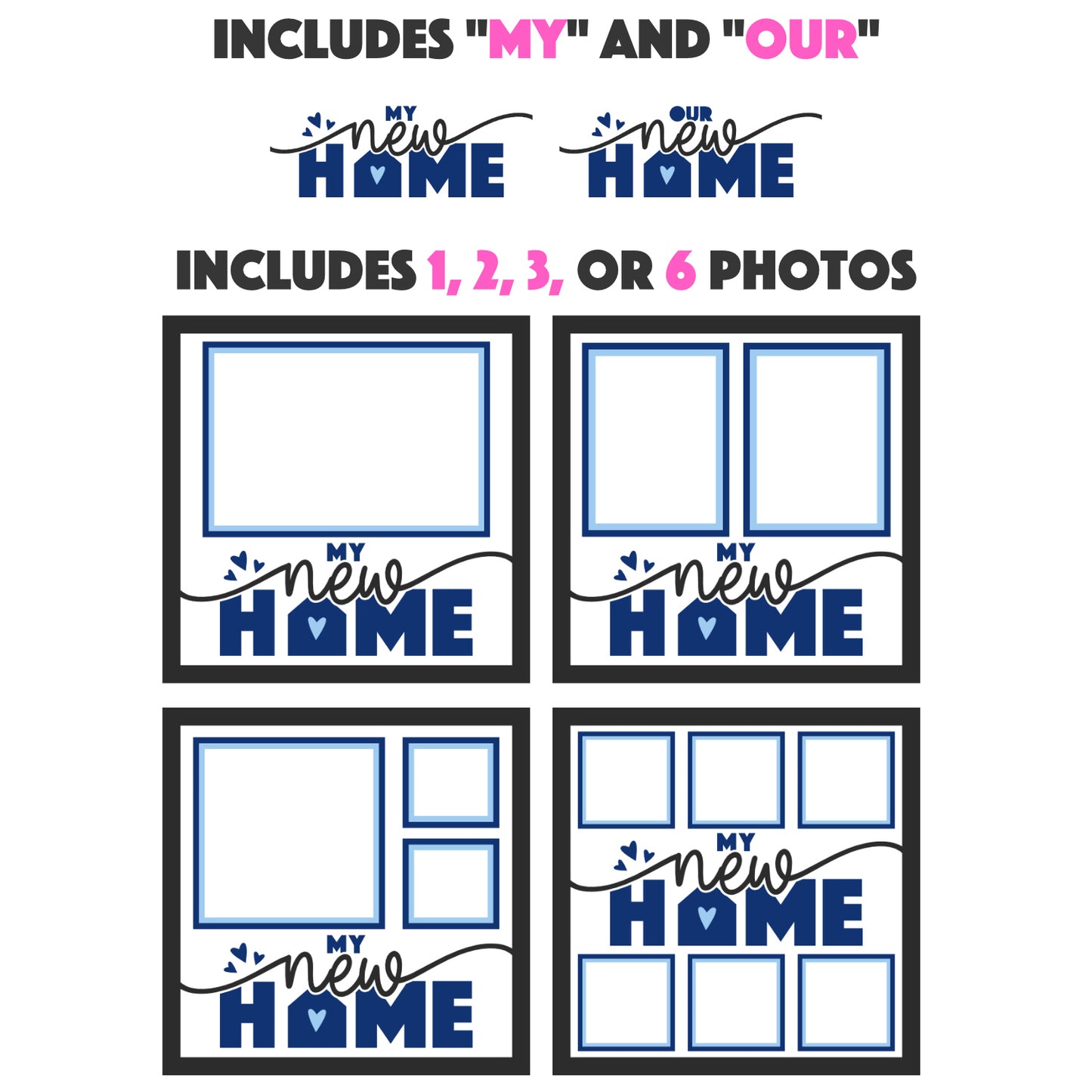 My New Home Picture Frame Layered Shadow Box Project