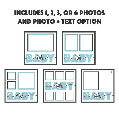Oh Baby Birth Stats Picture Frame Shadow Box Project