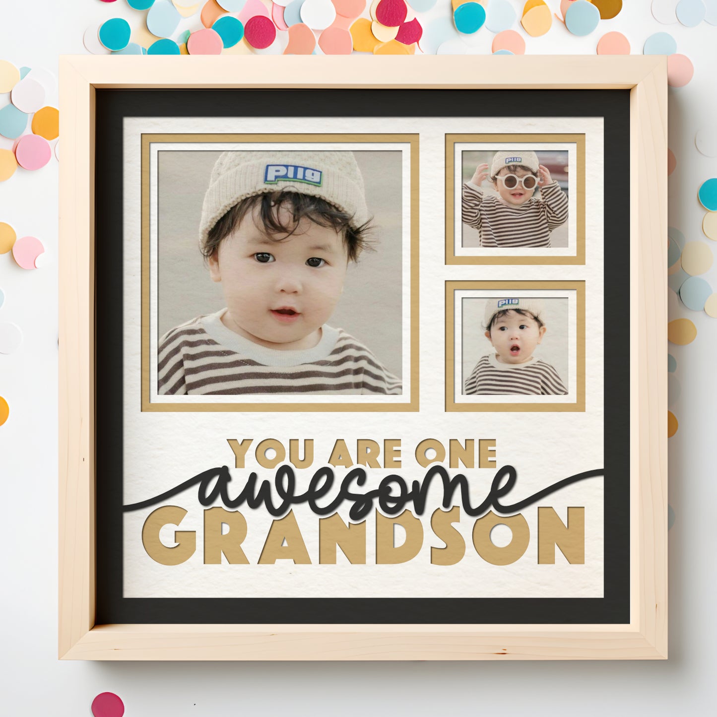 One Awesome Grandson Layered SVG Picture Frame Project