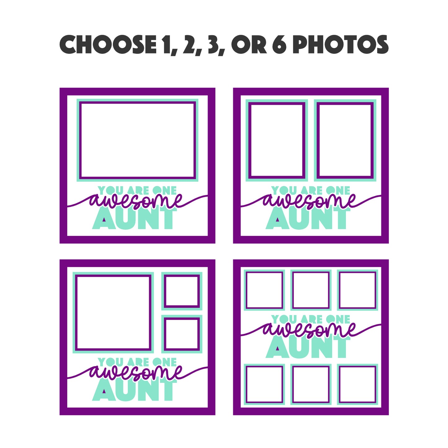 One Awesome Aunt Picture Frame Shadow Box Project