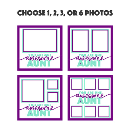 One Awesome Aunt Picture Frame Shadow Box Project