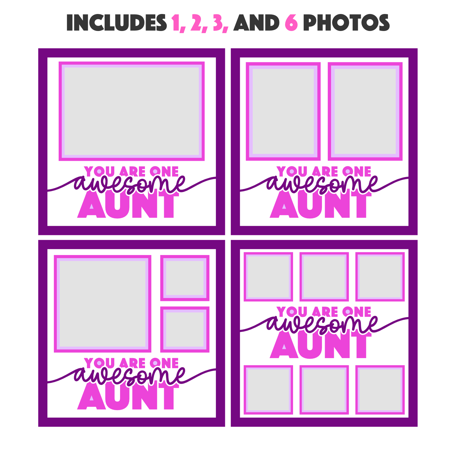 One Awesome Aunt Picture Frame Shadow Box Project