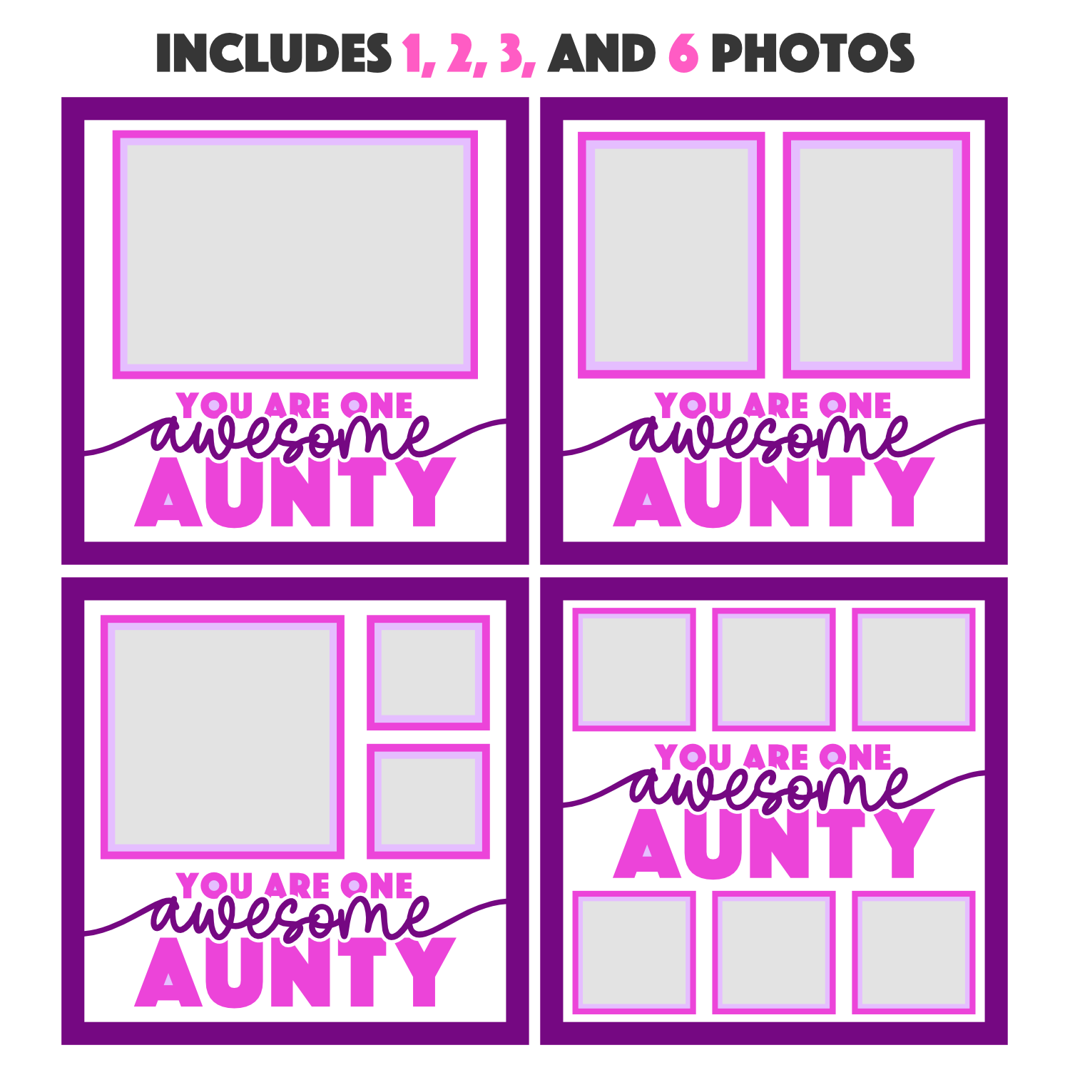 One Awesome Aunty Picture Frame Shadow Box Project