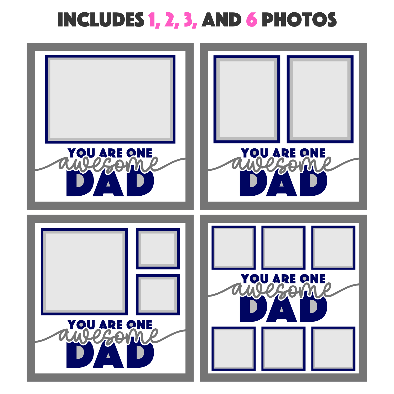 One Awesome Dad Picture Frame Shadow Box Project