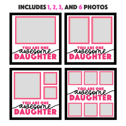 One Awesome Daughter Layered SVG Picture Frame Project