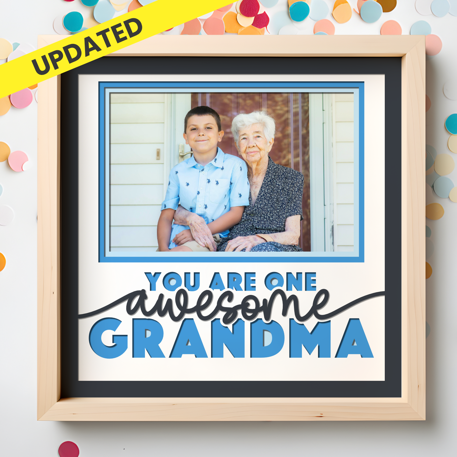 One Awesome Grandma Layered Shadow Box Project