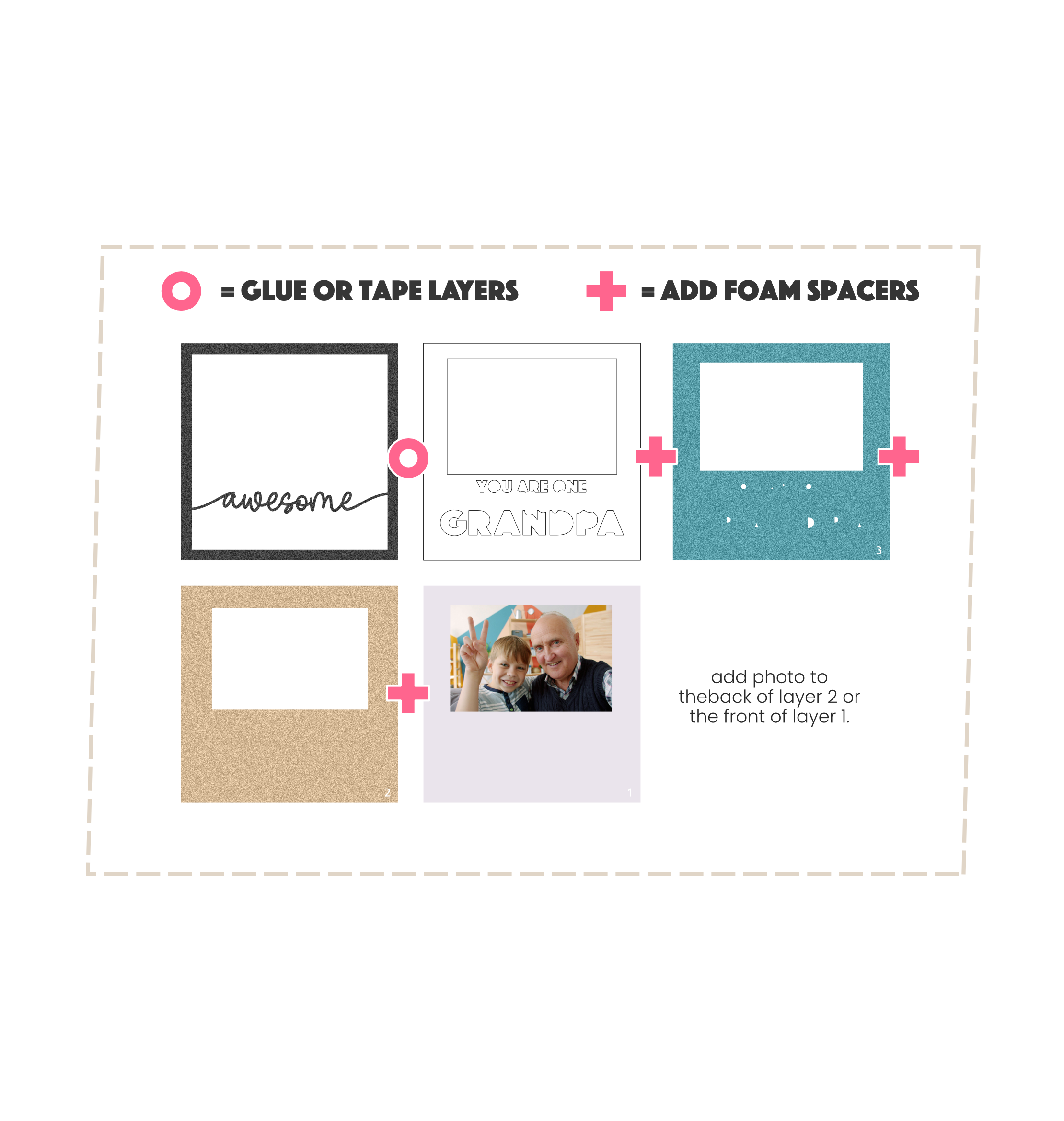 One Awesome Grandpa Layered Shadow Box Project