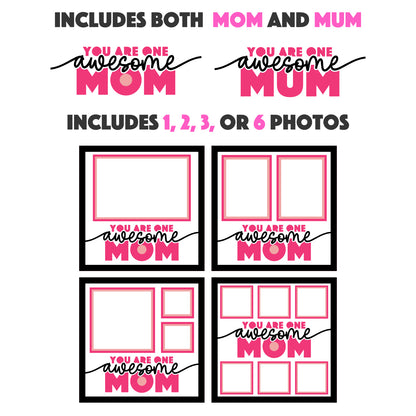 One Awesome Mom Picture Frame Shadow Box Project (includes Mum)