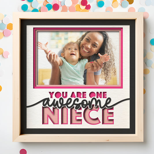 One Awesome Niece Picture Frame Layered Shadow Box Project