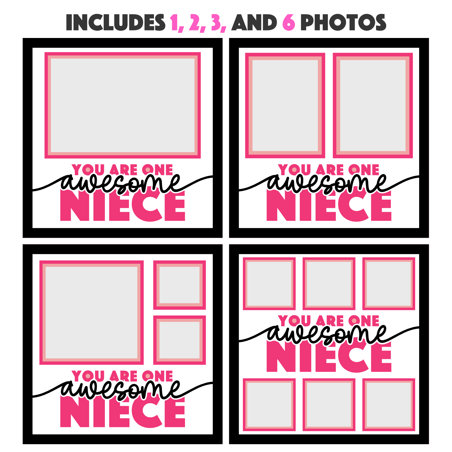 One Awesome Niece Picture Frame Layered Shadow Box Project
