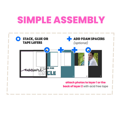 One Awesome Uncle Picture Frame Shadow Box Project