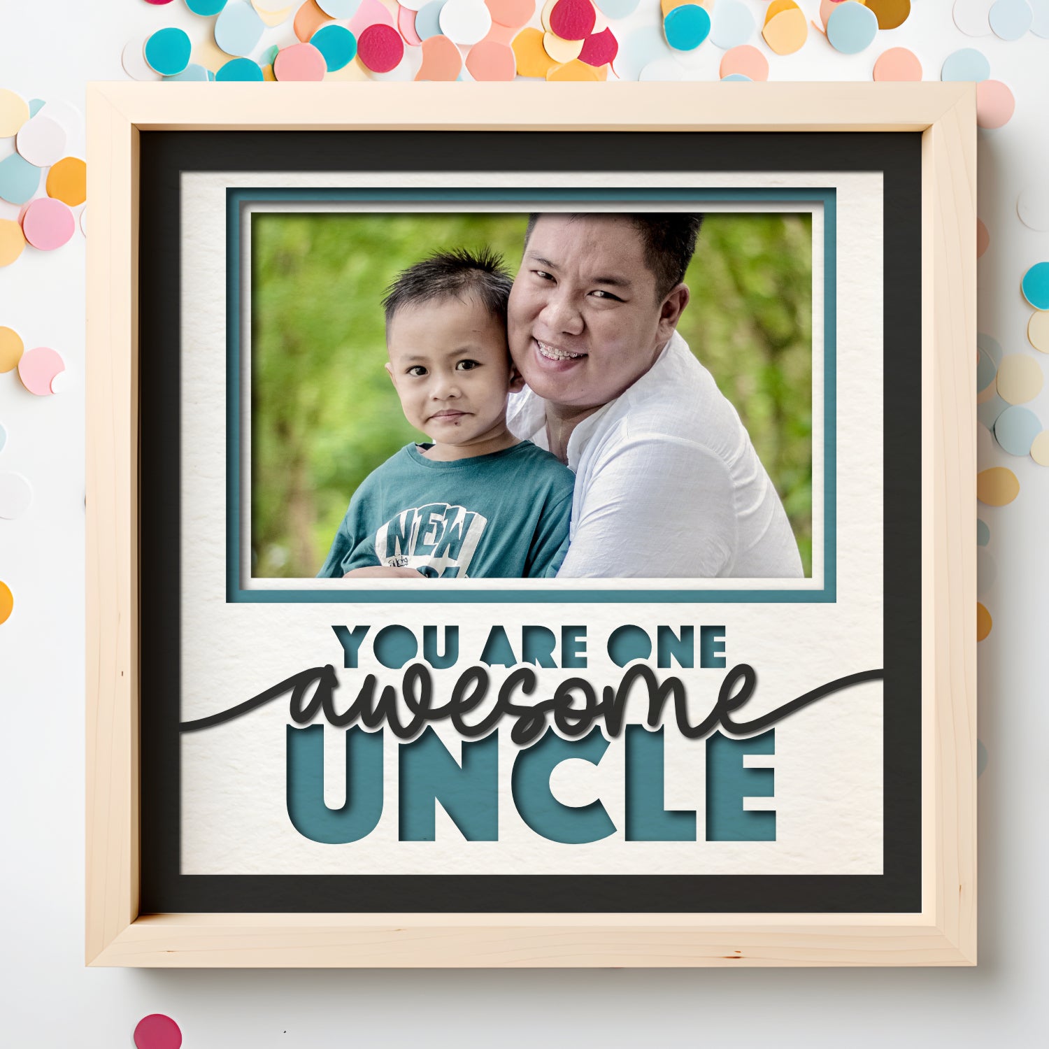 One Awesome Uncle Picture Frame Shadow Box Project – CraftyCatSVG