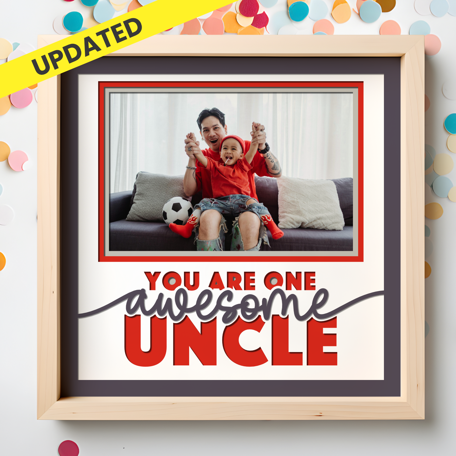 One Awesome Uncle Picture Frame Shadow Box Project