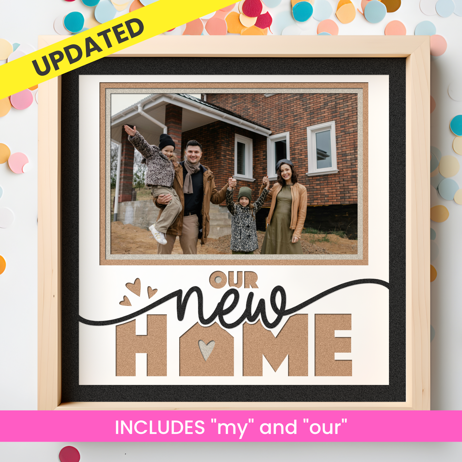 My New Home Picture Frame Layered Shadow Box Project