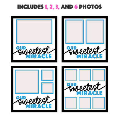 Our Sweetest Miracle SVG Layered Shadow Box Project