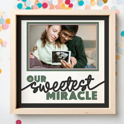 Our Sweetest Miracle SVG Layered Shadow Box Project