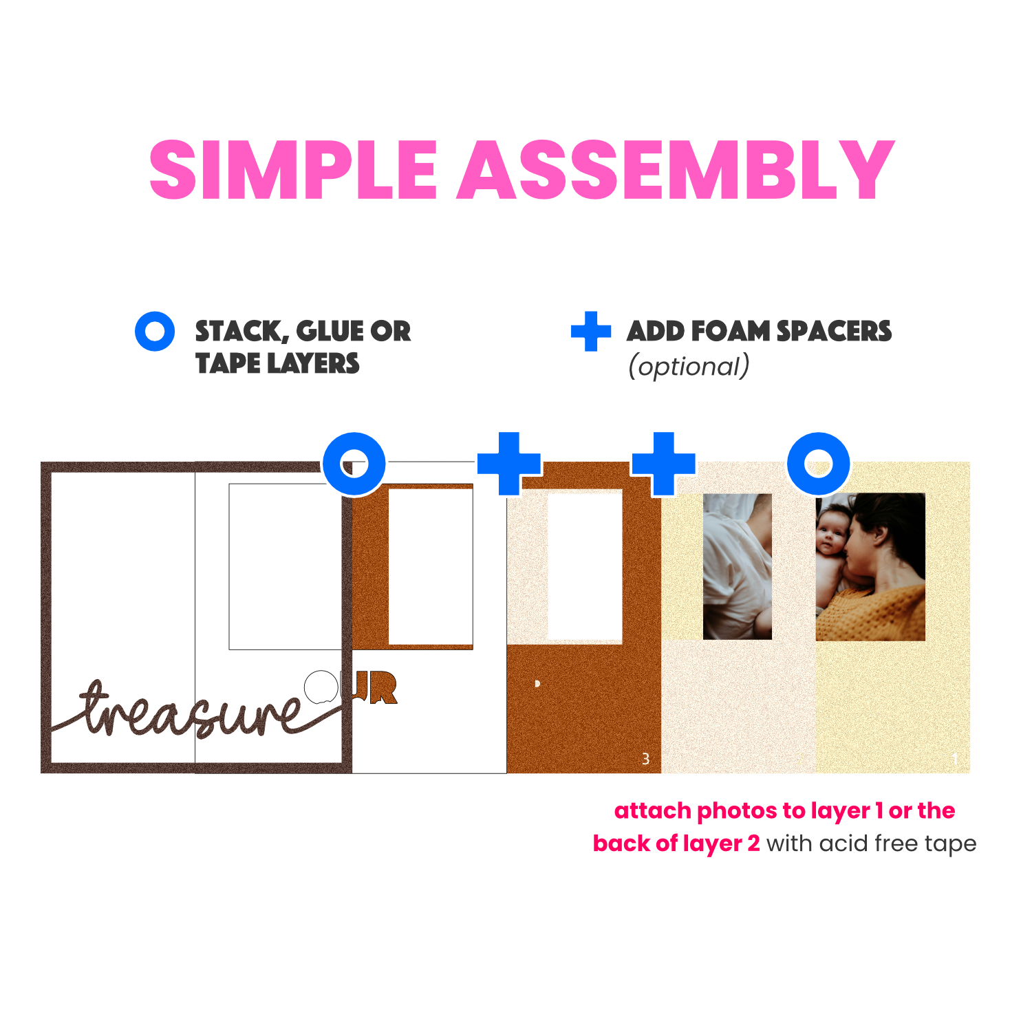 Our/My Treasure(s) Picture Frame SVG Shadow Box Project File