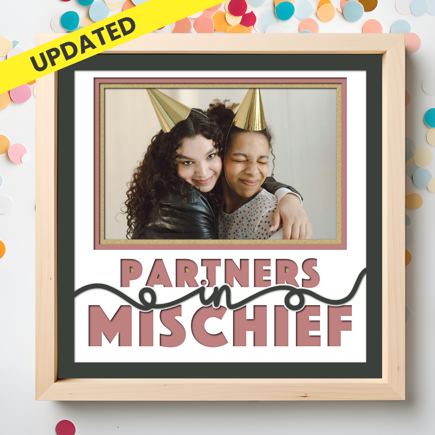 Partners in Mischief Picture Frame Shadow Box Project