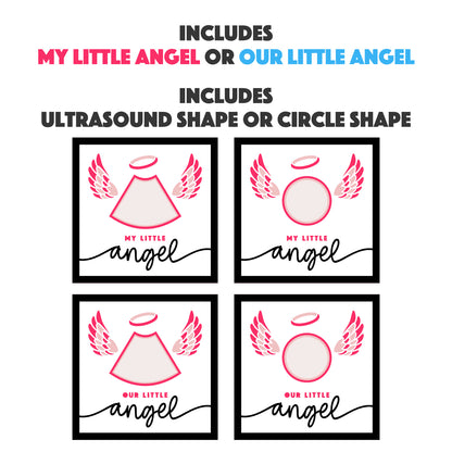 Our Little Angel Pregnancy Loss Ultrasound Photo Frame Shadow Box Project
