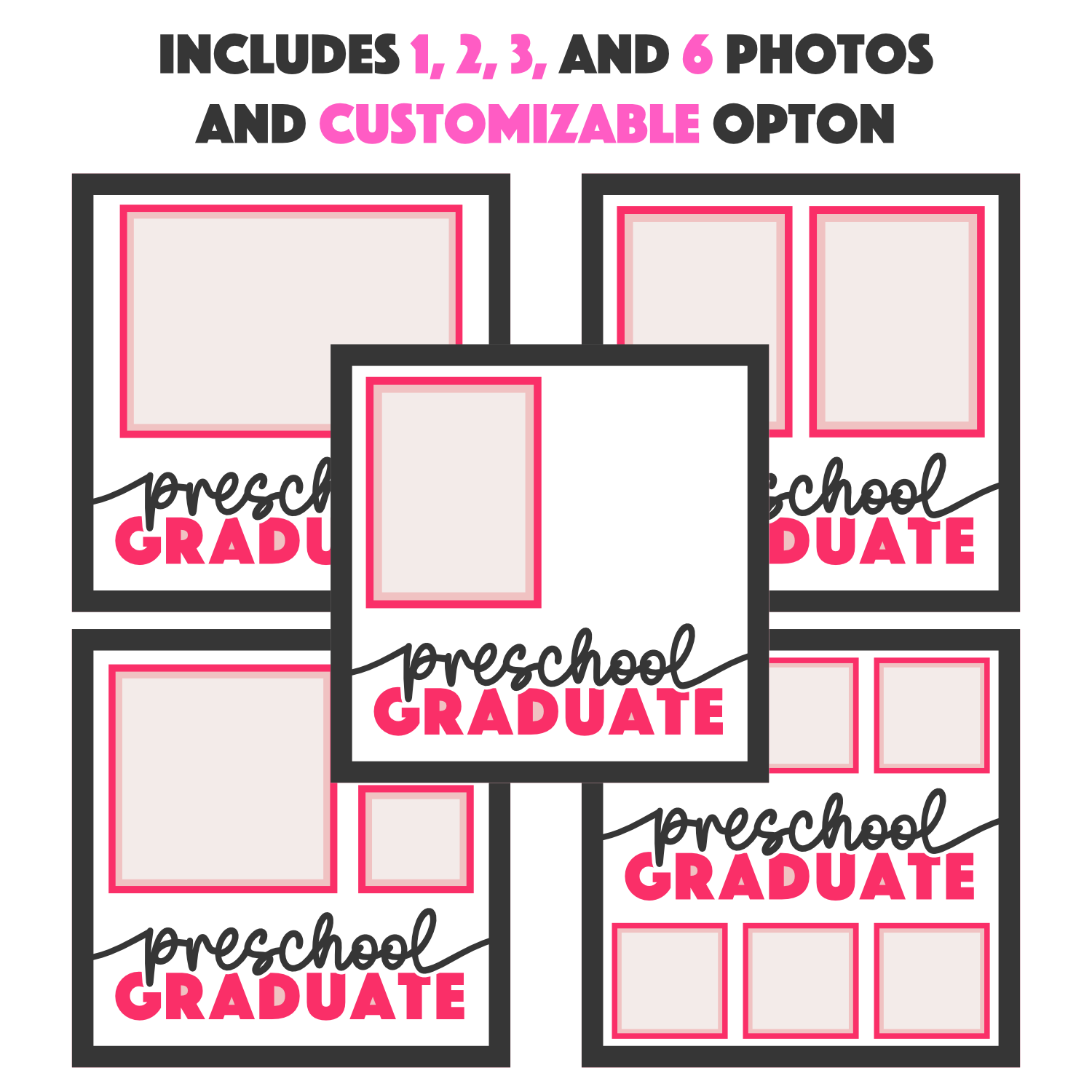 Preschool Graduate Picture Frame Layered Shadow Box Project