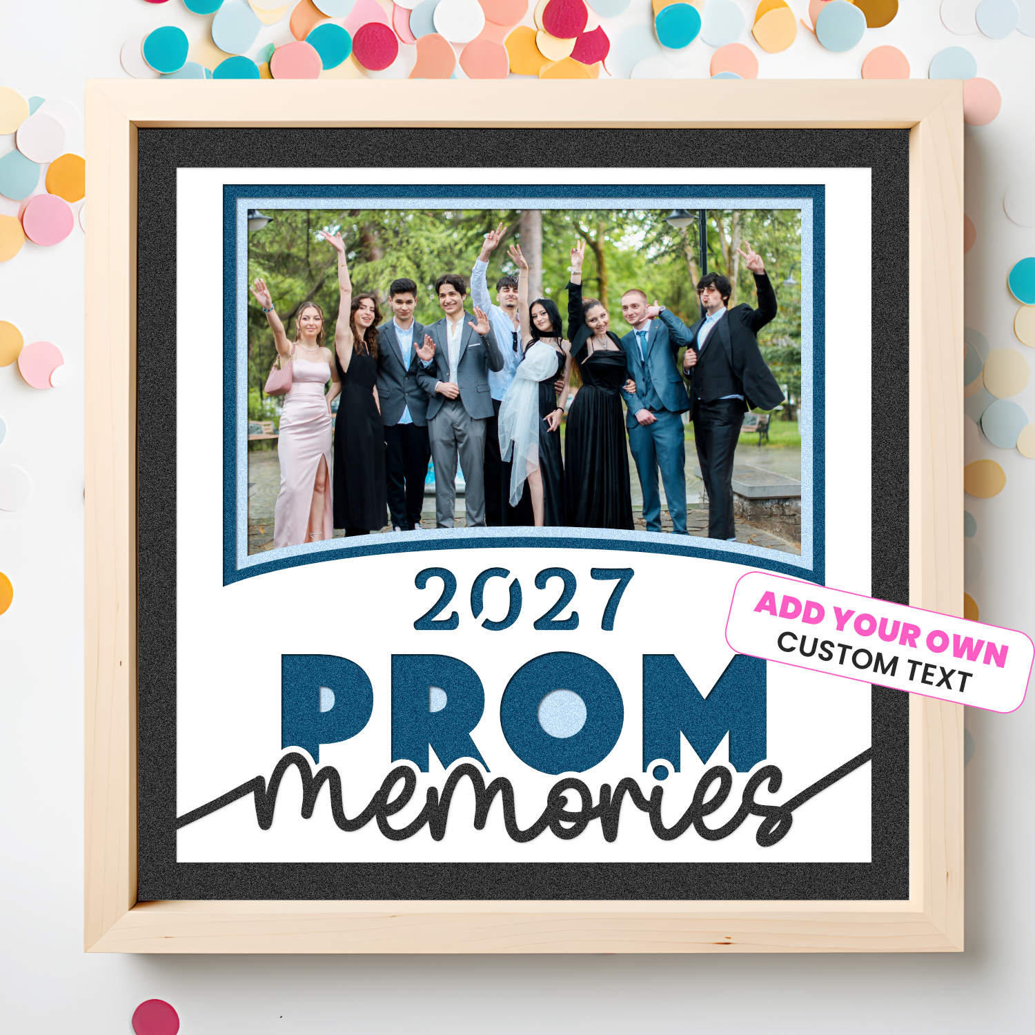 Prom Memories Customizable Picture Frame Layered Shadow Box Project