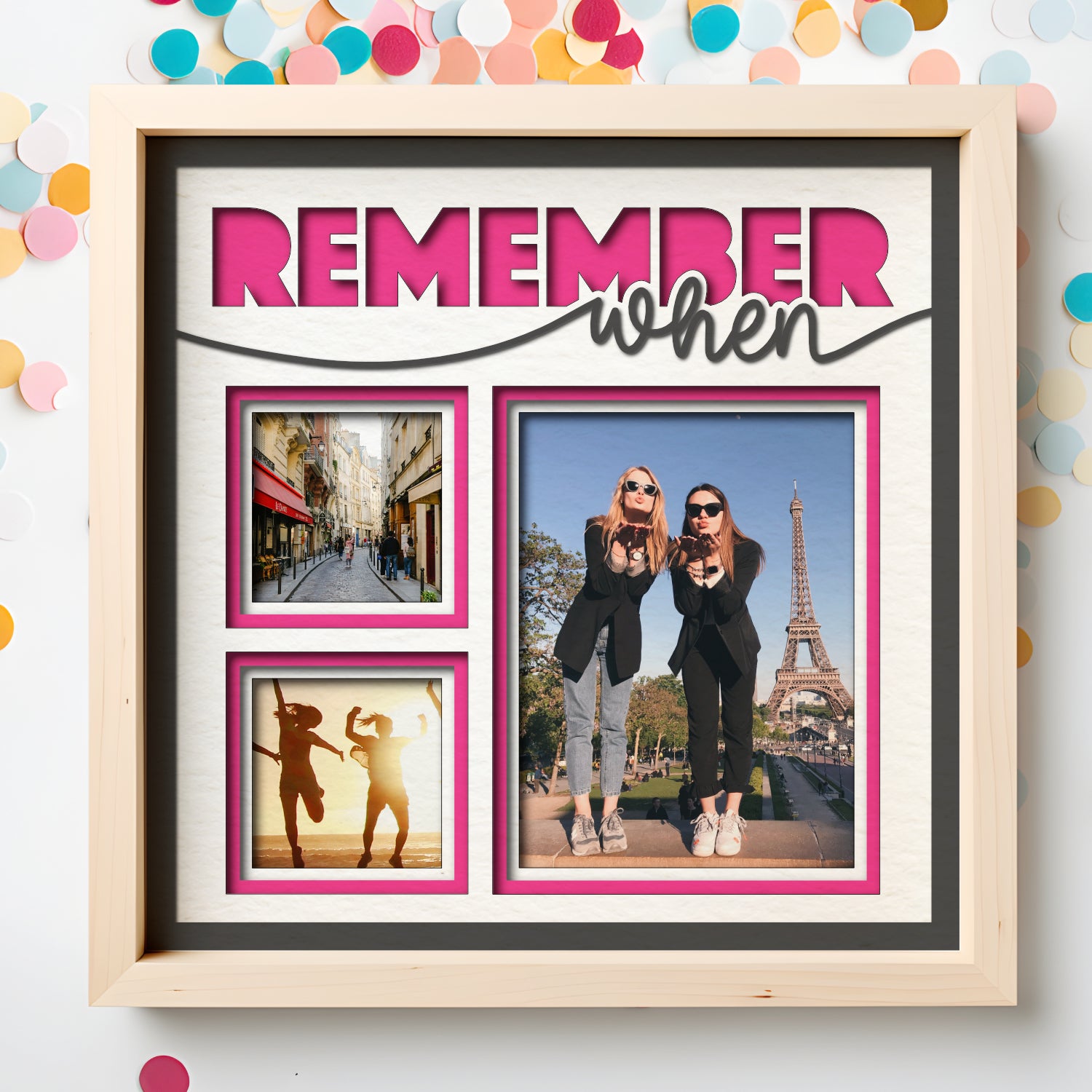 Custom Event Memory Frame Remember When Memorial Picture Frame Layered Shadow Box Project ...