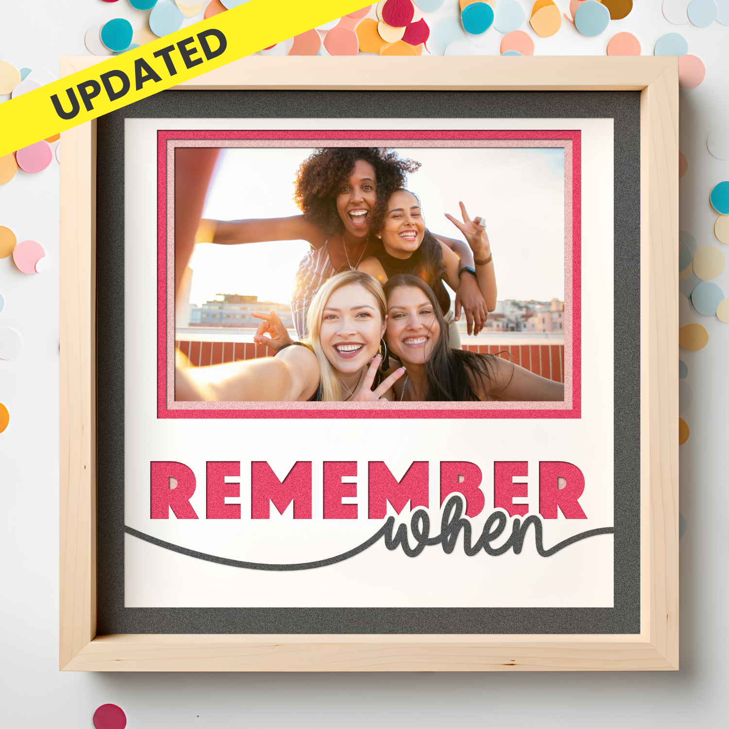 Remember When Memorial Picture Frame Layered Shadow Box Project