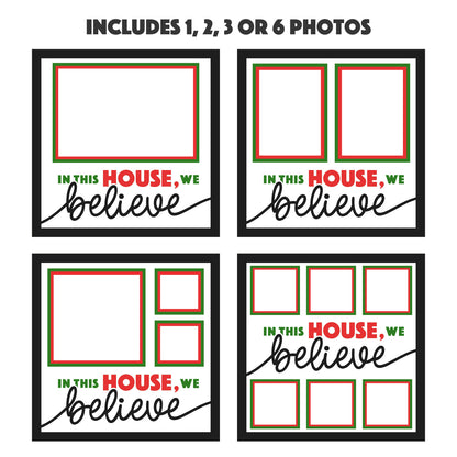 We Believe Christmas Layered Picture Frame Shadow Box Project