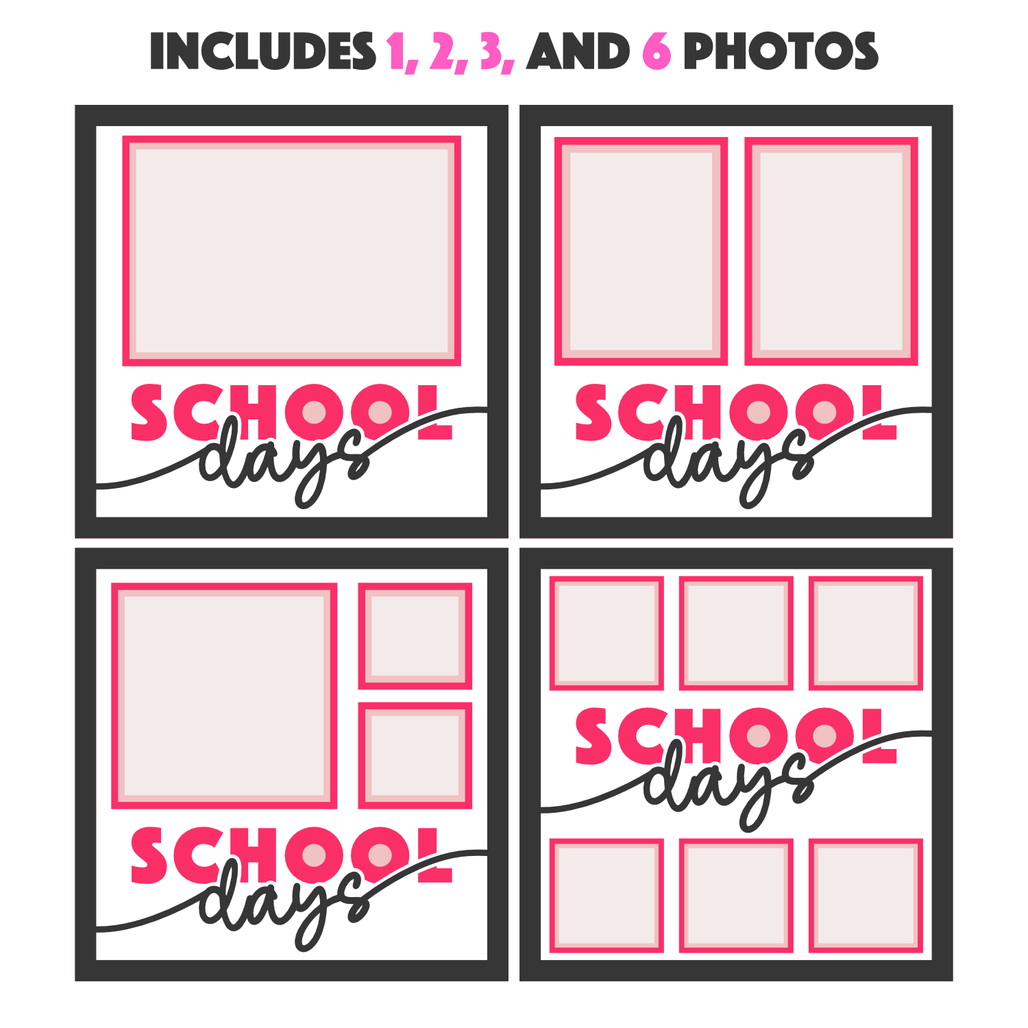 School Days Picture Frame Layered Shadow Box Project