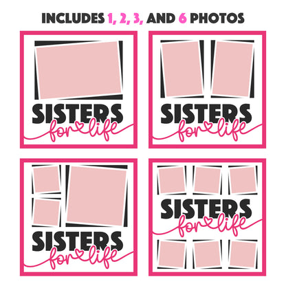 Sister for Life Picture Frame Layered Shadow Box Project