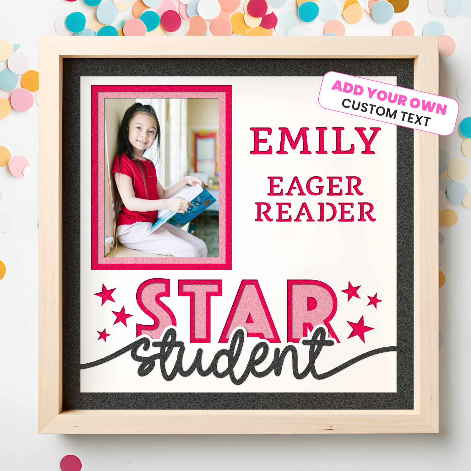 Star Student Customizable Picture Frame Layered Shadow Box Project