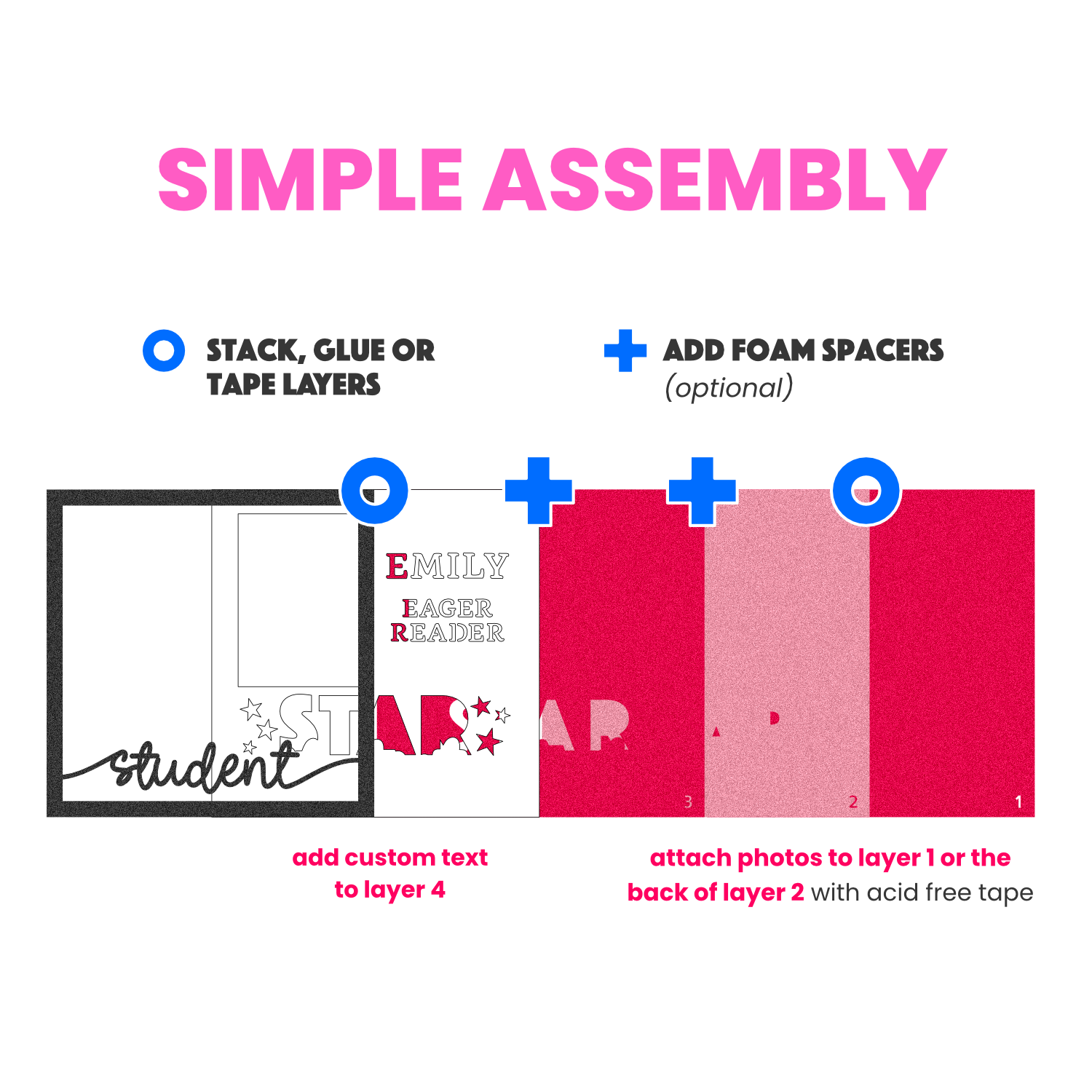 Star Student Customizable Picture Frame Layered Shadow Box Project