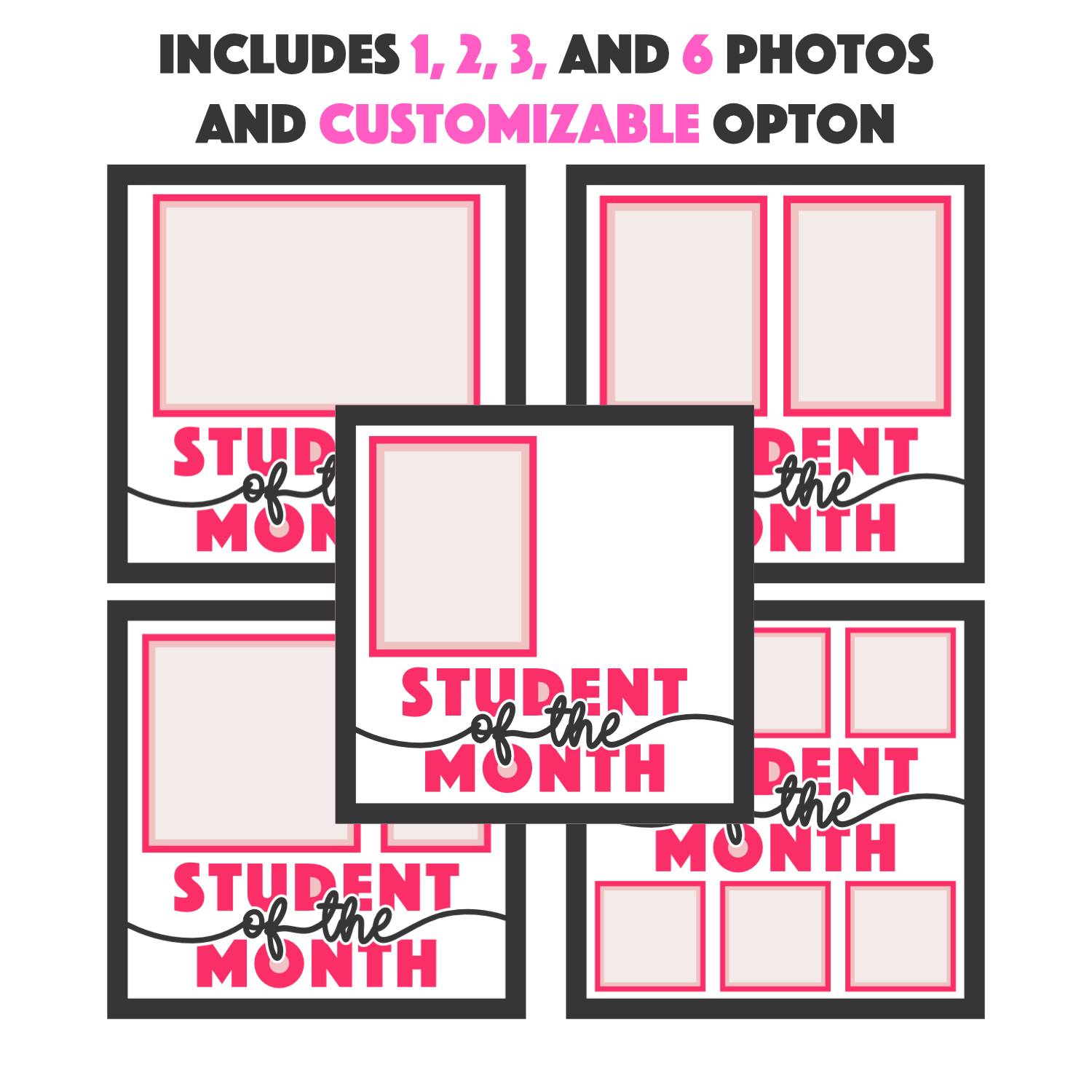 Student of the Month Customizable Picture Frame Layered Shadow Box Project