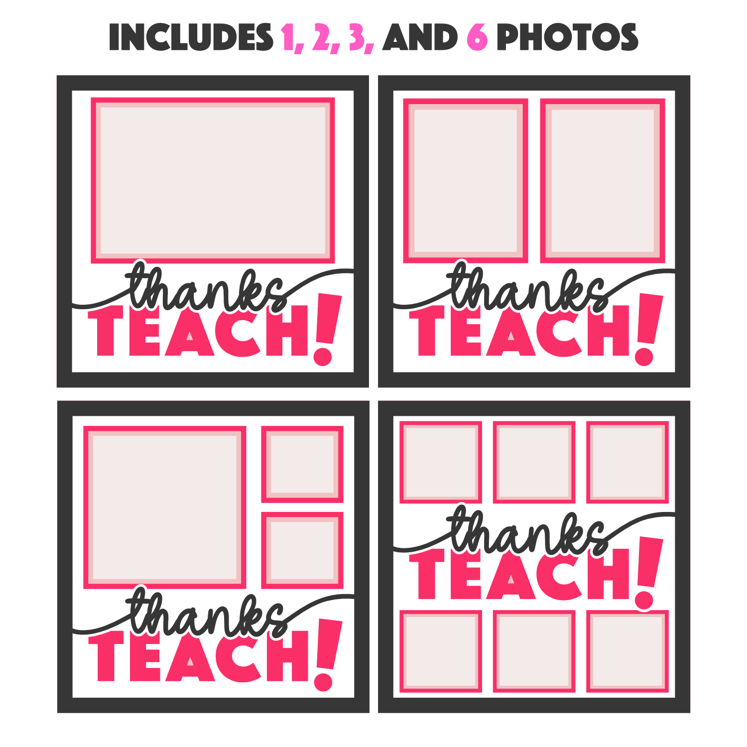 Thanks Teach Picture Frame Layered Shadow Box Project