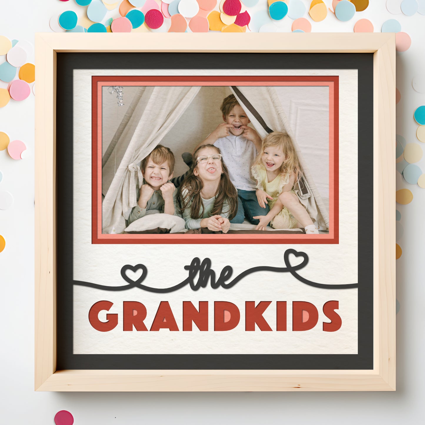 The Grandkids Layered Shadow Box Picture Frame Project