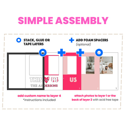 This is Us Family Picture Frame Shadow Box Project